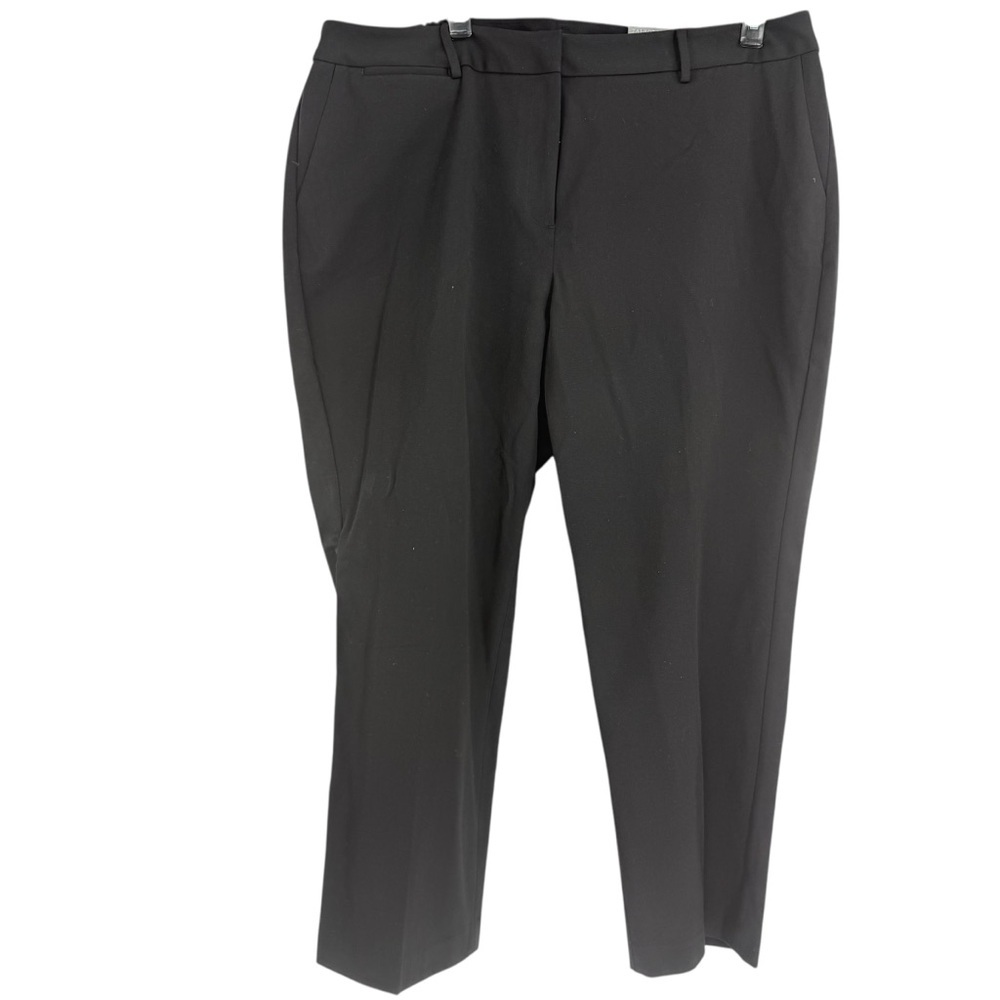 Talbots Women's Barely Boot Pants Size 22 WP Black Full Length Boot-Cut NWT